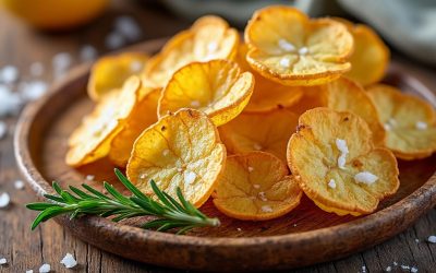 Chips croustillantes d&rsquo;épluchures de pommes de terre