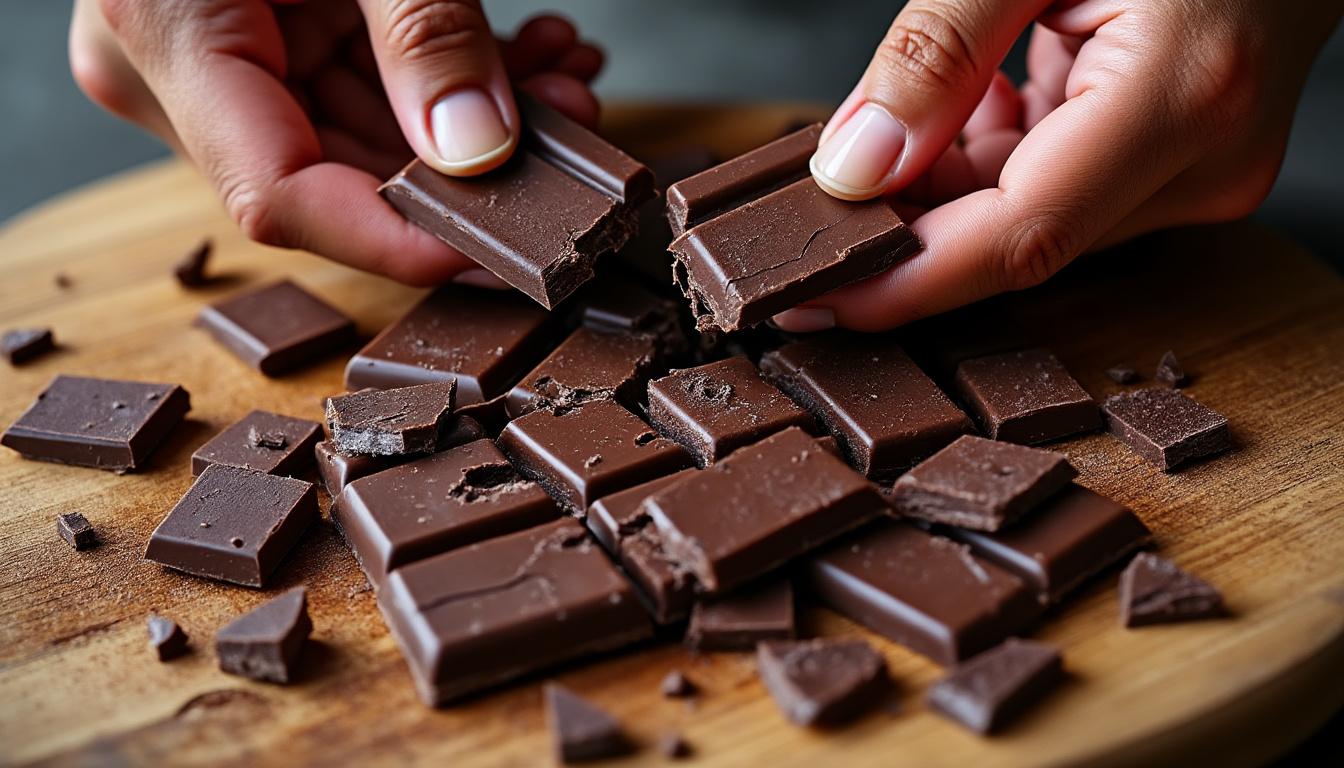 découvrez des astuces simples et rapides pour casser une tablette de chocolat en pépites parfaites, idéales pour vos recettes gourmandes.