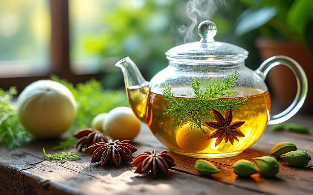 découvrez notre infusion maison aux saveurs douces et épicées, mélange de fenouil, anis et cardamome, parfaite pour une pause bien-être naturelle et réconfortante.