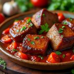 découvrez notre recette de joue de porc à l'espagnole, tendre et savoureuse, pour un plat fondant qui ravira vos papilles avec ses saveurs authentiques.