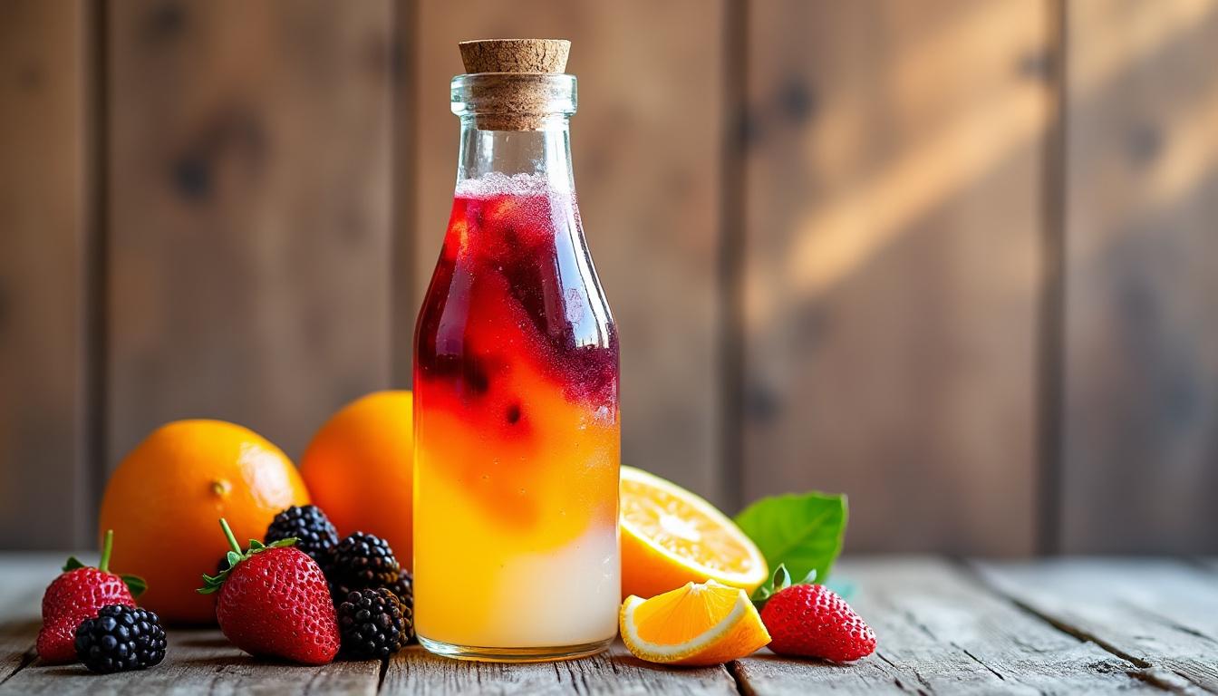 découvrez le kéfir de fruits, une boisson naturelle et pétillante aux mille vertus pour votre santé. rafraîchissante et pleine de probiotiques, idéale pour votre bien-être au quotidien.