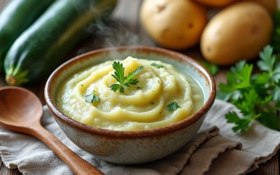 Purée de courgettes et pommes de terre maison facile et savoureuse