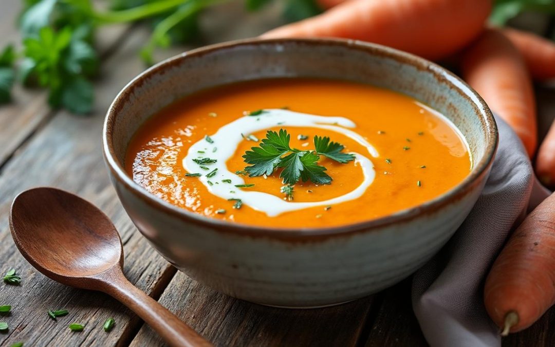 Soupe de patate douce et carotte : recette onctueuse et réconfortante