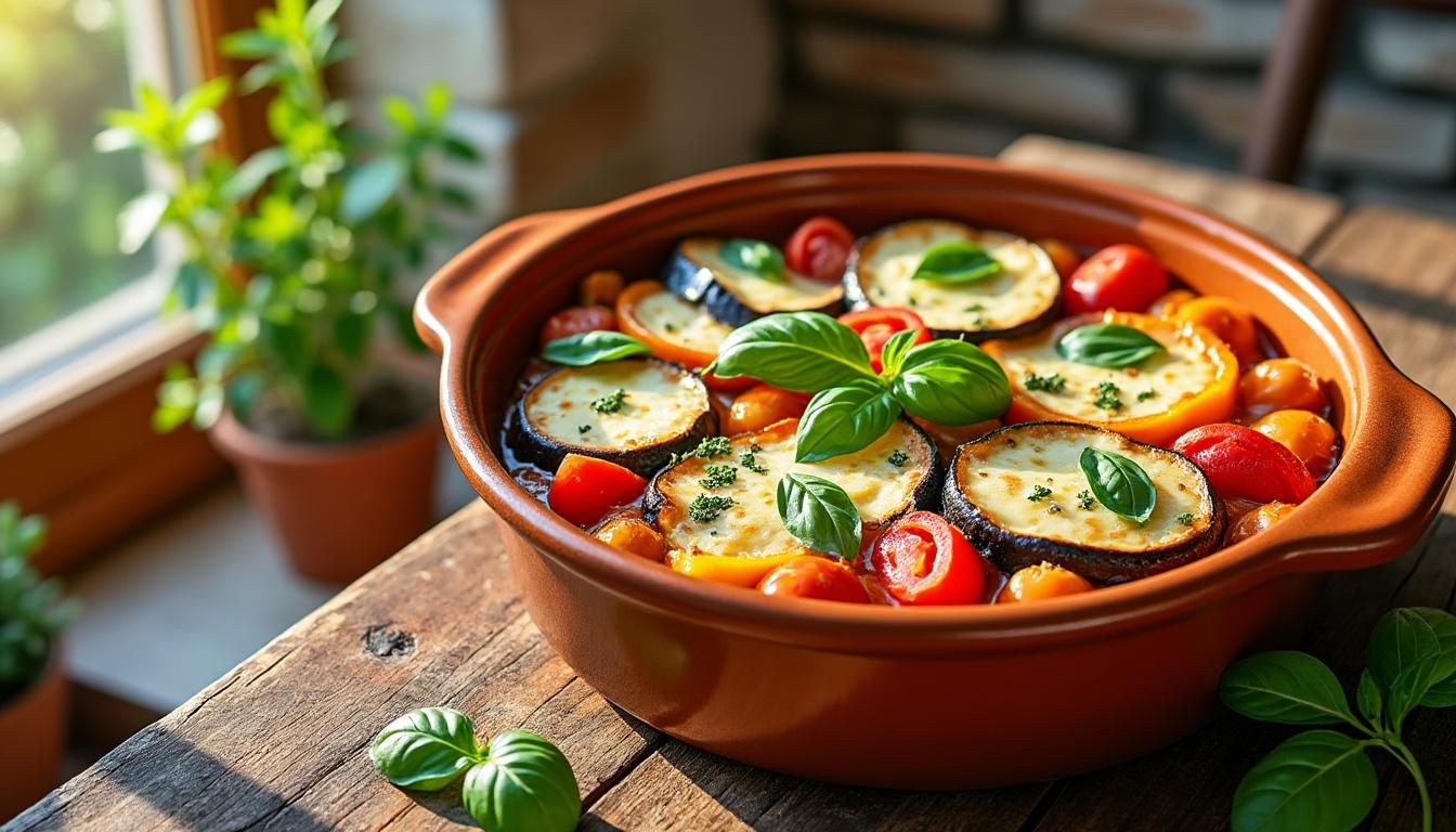 découvrez la recette traditionnelle du tian de légumes à l’italienne, un plat savoureux et coloré préparé au four pour un repas sain et gourmand.