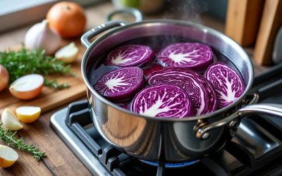 Cuisson du chou rouge