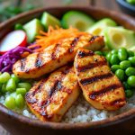 découvrez comment préparer un délicieux poke bowl au poulet, une recette simple et saine alliant saveurs fraîches et ingrédients colorés pour un repas équilibré.