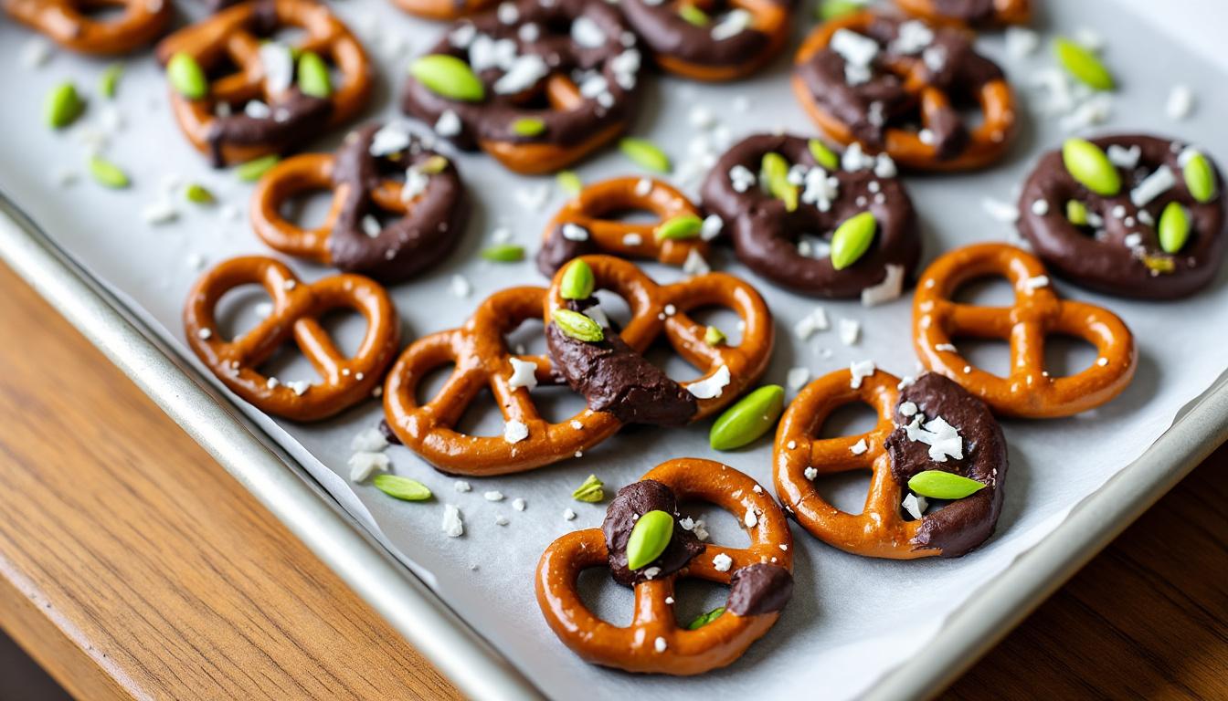 découvrez nos délicieuses recettes de bretzels au chocolat, une gourmandise parfaite alliant la douceur du chocolat à la texture croustillante du bretzel.