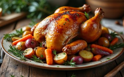 Poularde au four