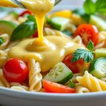 découvrez notre recette facile et délicieuse de vinaigrette crémeuse, parfaite pour sublimer vos salades de pâtes.