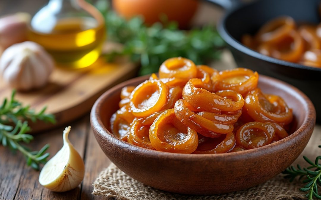 découvrez notre recette facile des oignons confits, parfaite pour sublimer vos plats avec une touche sucrée et parfumée.