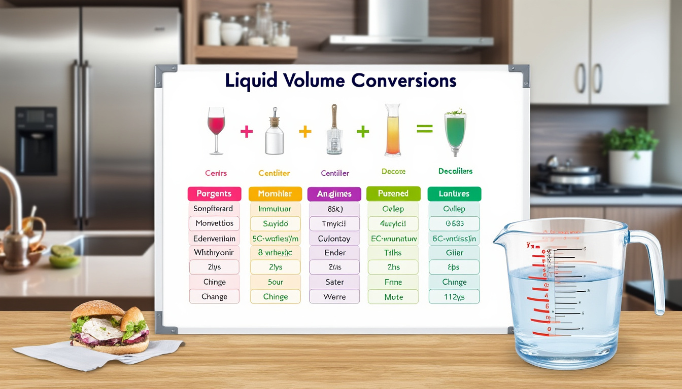découvrez notre tableau de conversion des litres pour faciliter vos calculs de volumes. convertissez rapidement et facilement les litres en différentes unités de mesure.